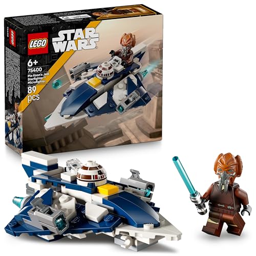 LEGO Star Wars 75400 Plo Koons Jedi Starfighter Microfighter Bauspielzeug mit 2 Shootern - inklusive Mini-Figur mit Lichtschwert - Geschenk für Jungen ab 6 Jahren und Fans von The Clone Wars LEGO Star Wars 75400 Plo Koons Jedi Starfighter Microfighter Bauspielzeug mit 2 Shootern - inklusive Mini-Figur mit Lichtschwert - Geschenk für Jungen ab 6 Jahren und Fans von The Clone Wars von LEGO
