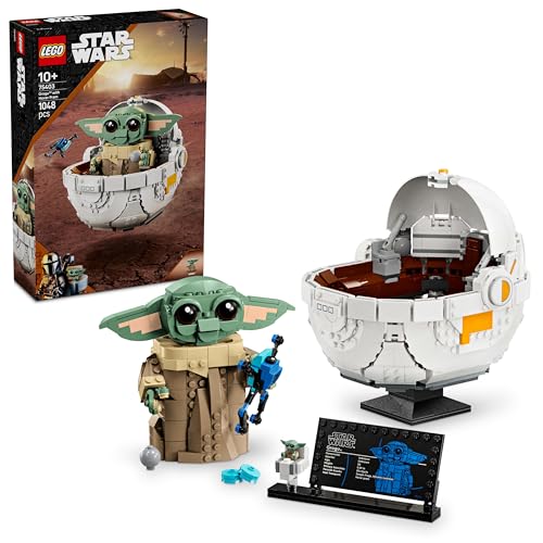 LEGO Star Wars 75403 Grogu in Seiner Repulsorwiege aus The Mandalorian - Minifigur zum Sammeln - Modell zum Bauen, Spielen und Ausstellen - Wohn-Deko - Geschenk für Jungen und Mädchen ab 10 Jahren von LEGO