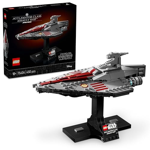 LEGO Star Wars 75404 Assault Ship der Acclamator-Klasse aus Angriff der Klonkrieger - Sternenschiff zum Sammeln, Bauen und Ausstellen - Fantasy Bauset - Geschenk für Erwachsene und Jugendliche Fans von LEGO