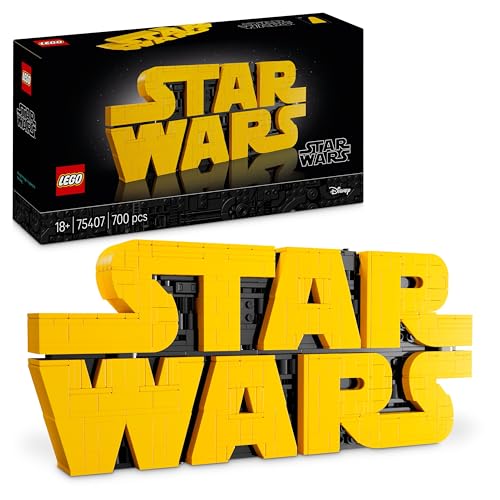 LEGO Star Wars 75407 Star Wars Logo Steinen - Bauset für Erwachsene zum Sammeln - Popkultur-Modell - Ausstellungsstück für das Büro - Geschenkidee für Erwachsene und Jugendliche Fans von LEGO