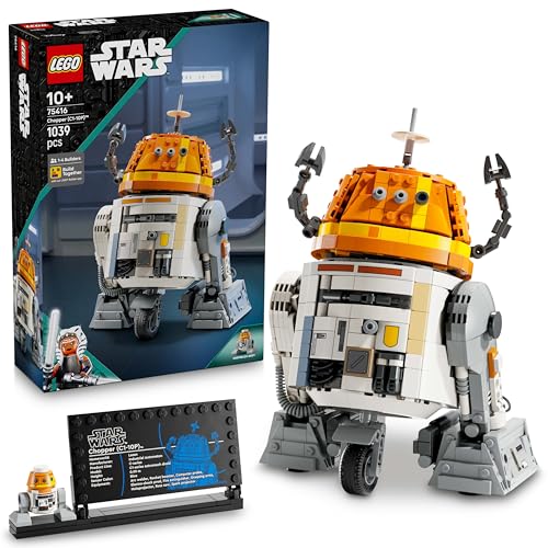 LEGO Star Wars 75416 Ahsoka Astromech-Droide Chopper (C1-10P) Figur - Spielzeug mit beweglichem Kopf, abnehmbaren Armen und Mittelrad - Geschenk für Ahsoka-Fans, Jungen und Mädchen ab 10 Jahren von LEGO