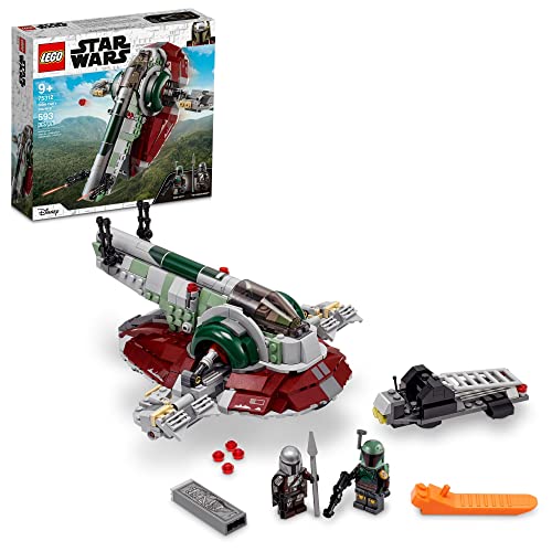 LEGO Star Wars Boba Fett’s Starship 75312 Fun Toy Building Kit; Awesome Gift Idea for Kids; New 2021 (593 Pieces) von lego