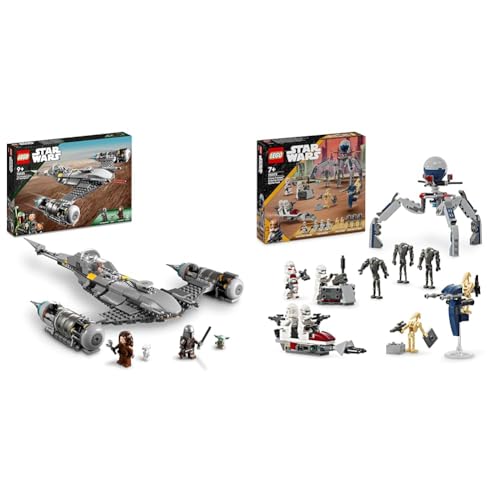 LEGO Star Wars Der N-1 Starfighter des Mandalorianers aus Das Buch von Boba Fett & Star Wars Clone Trooper & Battle Droid Battle Pack, Spielzeug LEGO Star Wars Der N-1 Starfighter des Mandalorianers aus Das Buch von Boba Fett & Star Wars Clone Trooper & Battle Droid Battle Pack, Spielzeug von LEGO