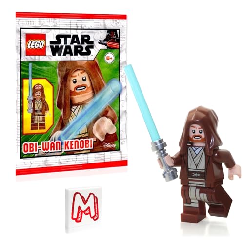 LEGO Star Wars Episode 2 Clone Wars Minifigur - OBI-Wan Kenobi (braunes Kleid und Kapuze) mit Lichtschwert Limited Edition von LEGO