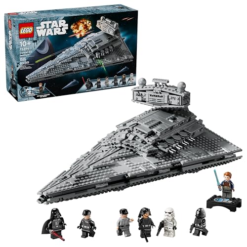 LEGO Star Wars Imperial Star Destroyer Buildable Starship Set, Star Wars Toy for Kids with Darth Vader & 25th Anniversary Minifigure Cal Kestis, Star Wars Gift for Boys, Girls and Fans, 75394 von LEGO