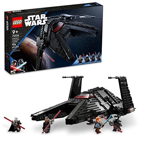 LEGO Star Wars Inquisitor Transport Scythe 75336 - baubares Spielzeug Raumschiff, OBI-Wan Kenobi Set, Ben Kenobi Minifigur mit blauen und doppelklingigen roten Lichtschwertern LEGO Star Wars Inquisitor Transport Scythe 75336 - baubares Spielzeug Raumschiff, OBI-Wan Kenobi Set, Ben Kenobi Minifigur mit blauen und doppelklingigen roten Lichtschwertern von LEGO