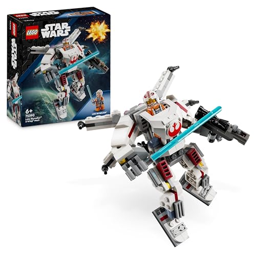 LEGO Star Wars Luke Skywalkers X-Wing Mech, Bauspielzeug Steinen zum Sammeln, Actionabenteuer, Geschenkidee für kreative Jungen und Mädchen ab 6 Jahren 75390 LEGO Star Wars Luke Skywalkers X-Wing Mech, Bauspielzeug Steinen zum Sammeln, Actionabenteuer, Geschenkidee für kreative Jungen und Mädchen ab 6 Jahren 75390 von LEGO
