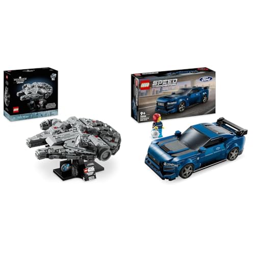 LEGO Star Wars Millennium Falcon, 25. Jahrestag Set für Erwachsene & Speed Champions Ford Mustang Dark Horse Sportwagen LEGO Star Wars Millennium Falcon, 25. Jahrestag Set für Erwachsene & Speed Champions Ford Mustang Dark Horse Sportwagen von LEGO