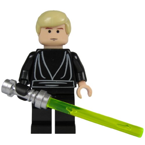 LEGO Star Wars Minifigur Luke Skywalker als Jedi Knight mit Laserschwert (aus dem Bausatz 10188) von Star Wars