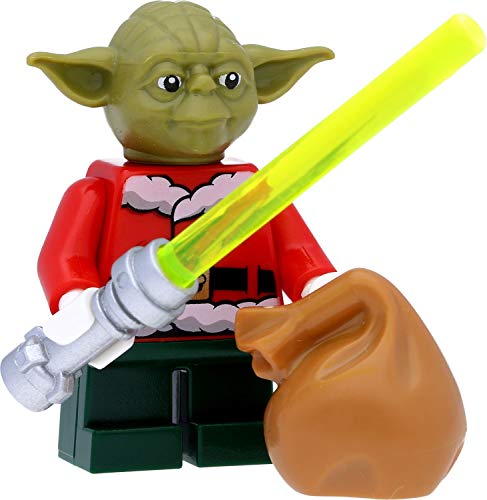 LEGO Star Wars Minifigur: Jedi Meister Yoda (als Weihnachtsmann, Santa) mit Zubehör von LEGO