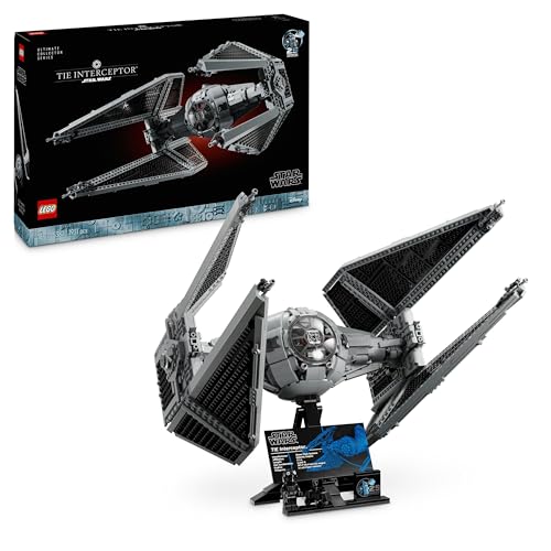 LEGO Star Wars TIE Interceptor - Vatertagsgeschenk für Papa - Starfighter Baumodell aus der Ultimate Collector Series für Erwachsene - UCS-Kollektion - Spielzeug zum Sammeln 75382 von LEGO