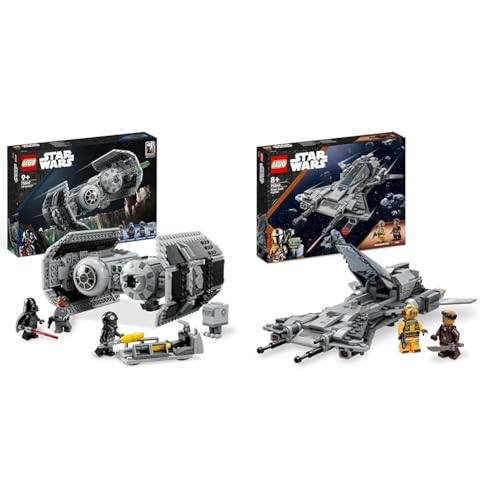 LEGO Star Wars TIE Bombe Modellbausatz mit Darth Vader Minifigur & Star Wars Snubfighter der Piraten Set, The Mandalorian Staffel 3 Spielzeug von LEGO