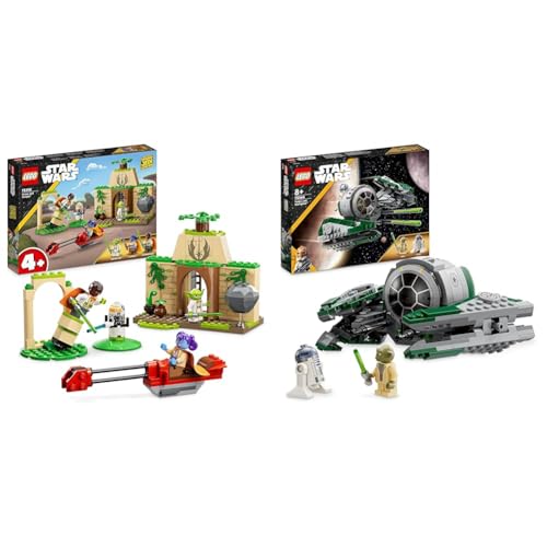 LEGO Star Wars Tenoo Jedi Temple, Spiel Set für Anfänger mit Minifiguren LYS Solay & Star Wars Yodas Jedi Starfighter Bauspielzeug LEGO Star Wars Tenoo Jedi Temple, Spiel Set für Anfänger mit Minifiguren LYS Solay & Star Wars Yodas Jedi Starfighter Bauspielzeug von LEGO