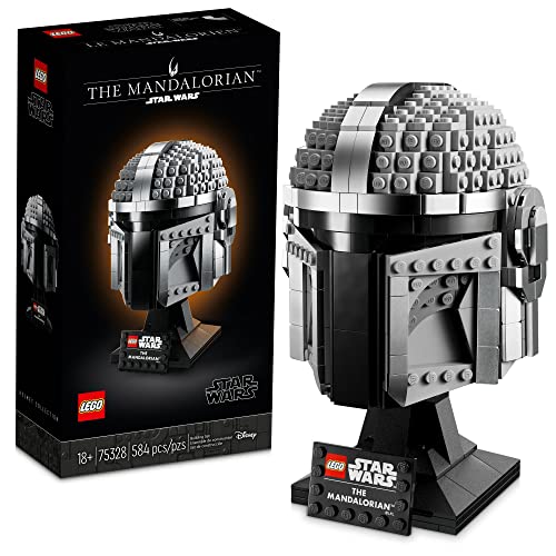 LEGO Star Wars 75328 The Mandalorian Helm, kreatives Bauset für Erwachsene, Sammlerstück, Bau- und Ausstellungsmodell, Freizeitspaß, Geburtstagsgeschenk oder Überraschung für Fans, 584 Teile von LEGO