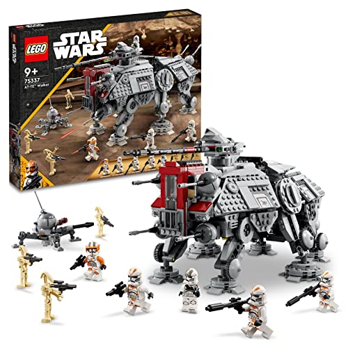 LEGO Star Wars 75337 at-TE Walker Spielzeug mit 3 Minifiguren aus dem 212. Klon-Trupp, Zwergspinne und Battle Droid Figuren – Geschenk für Jungs ab 9 Jahren und Fans von Die Rache der Sith von LEGO
