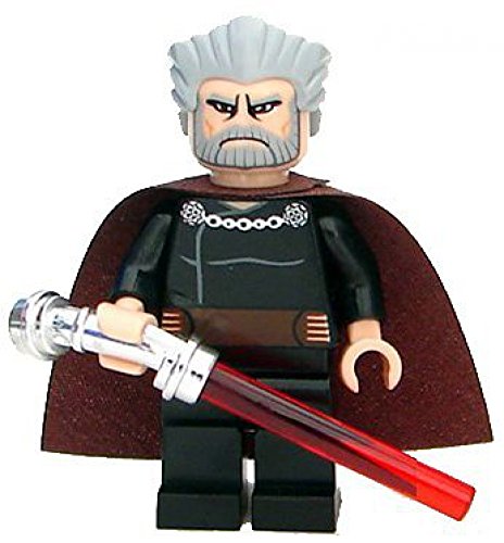LEGO Star Wars: Count Dooku Minifigur mit rotem Lichtschwert von LEGO