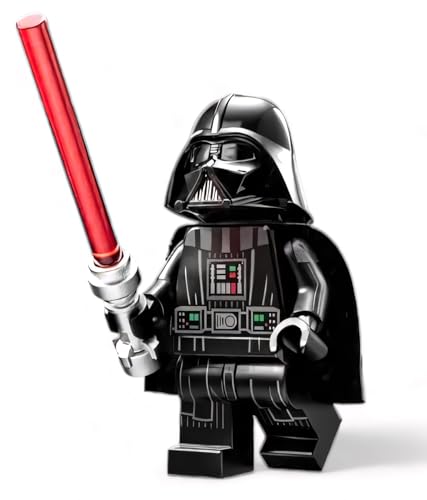 LEGO Star Wars: Darth Vader Minifigur mit Lichtschwert und extra schwarzem Umhang von LEGO