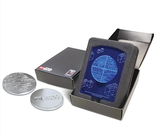 LEGO Star Wars: Death Star Coin - Die Rückkehr der Jedi-Ritter Sammlerstück zum 40. Jubiläum, Silber, Silbernen von LEGO
