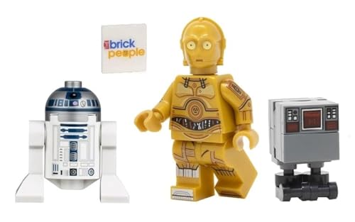 LEGO Star Wars: R2-D2 und C-3PO Minifiguren mit Gonk Droid (GNK) von LEGO