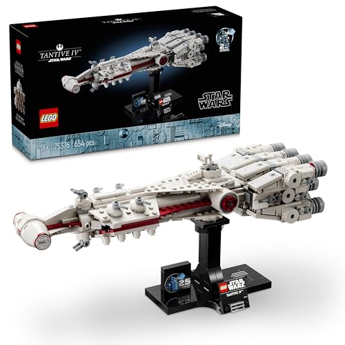 LEGO Star Wars: Tantive IV, Modell eines Sternenschiffs aus Star Wars: Eine Neue Hoffnung zum Bauen und Sammeln für Erwachsene, legendärer Sternjäger, Grandioses Geburtstags-Geschenk für Fans 75376 von LEGO