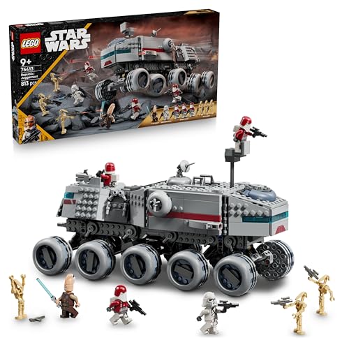 LEGO Star Wars: The Clone Wars Republikanischer Juggernaut - Spielzeug mit Transportfahrzeug - Bauset mit Lichtschwert - Kreatives Konstruktionsspielzeug für Kinder und Erwachsene Fans - 75413 von LEGO