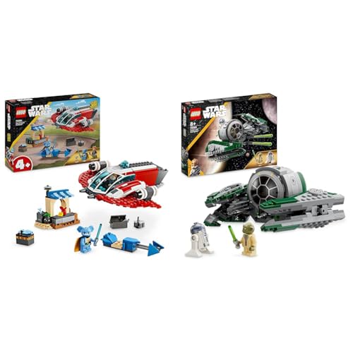 LEGO Star Wars: Young Jedi Adventures Der Crimson Firehawk, Starterset & Star Wars Yodas Jedi Starfighter Bauspielzeug, Clone Wars Fahrzeug-Set LEGO Star Wars: Young Jedi Adventures Der Crimson Firehawk, Starterset & Star Wars Yodas Jedi Starfighter Bauspielzeug, Clone Wars Fahrzeug-Set von LEGO