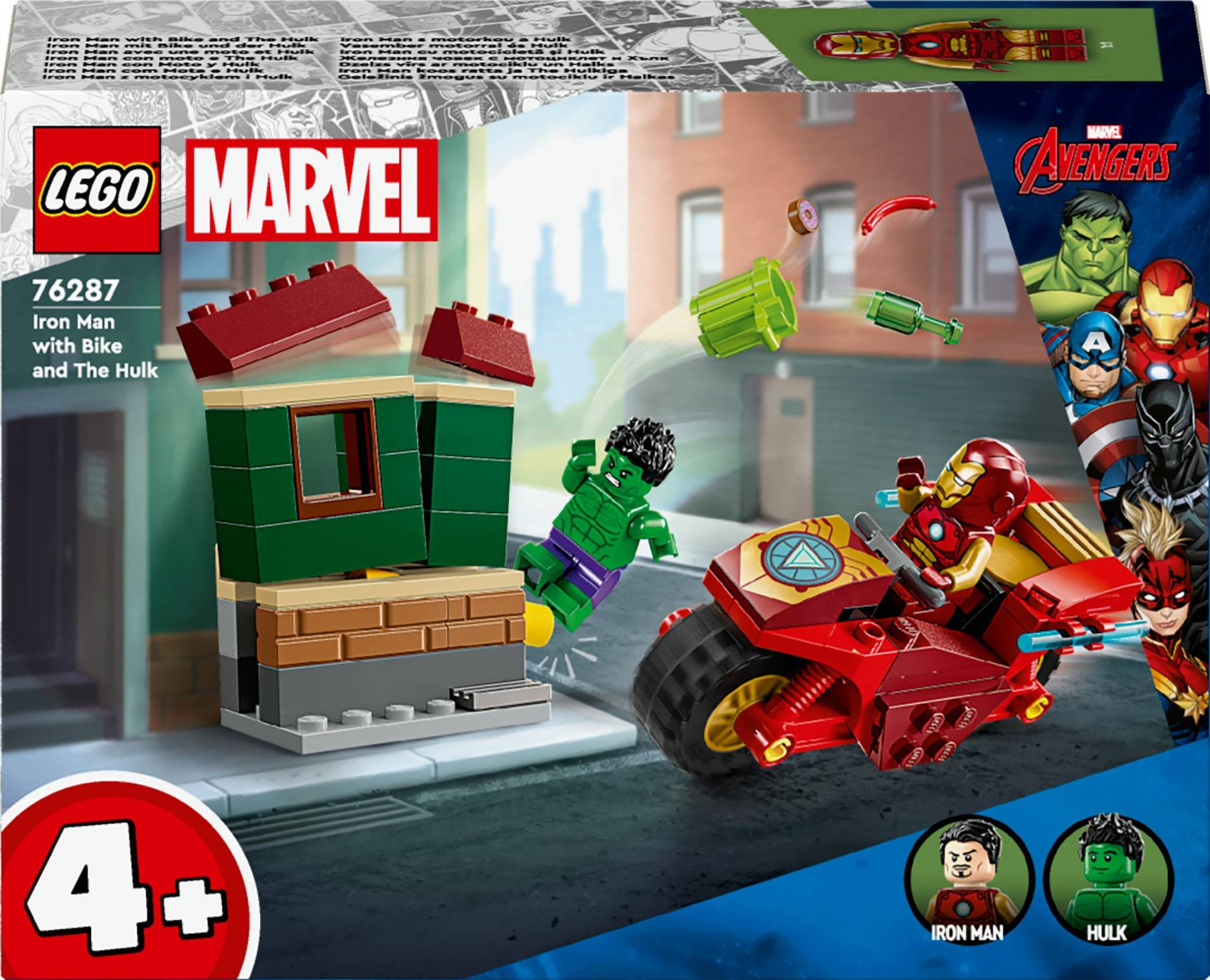 LEGO Super Heroes 76287 Iron Man mit Bike und der Hulk LEGO Super Heroes 76287 Iron Man mit Bike und der Hulk von LEGO