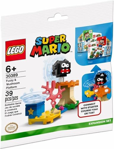 LEGO 30389 Super Mario Polybeutel-Set mit Plattform und Pilz von LEGO