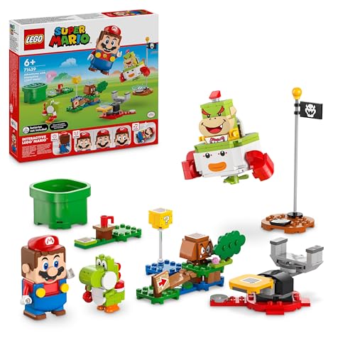 LEGO Super Mario Abenteuer mit dem interaktiven Mario, Set mit Junior-Clown-Kutsche, Spielzeug-Yoshi, Nintendo Geschenk für Jungen, Mädchen und Gamer ab 6 Jahren 71439 LEGO Super Mario Abenteuer mit dem interaktiven Mario, Set mit Junior-Clown-Kutsche, Spielzeug-Yoshi, Nintendo Geschenk für Jungen, Mädchen und Gamer ab 6 Jahren 71439 von LEGO