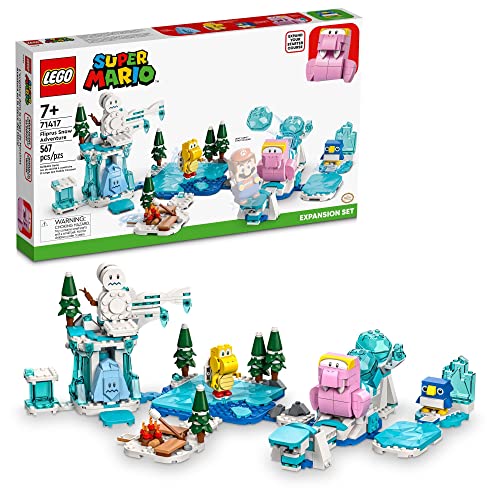 LEGO Super Mario Fliprus Snow Adventure Erweiterungsset 71417, Spielzeug für Kinder zum Kombinieren mit Starterkurs, mit Freezie und Baby Pinguin Figuren, für Fans von Super Mario Bros von LEGO