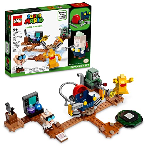 LEGO Super Mario Luigi's Mansion Lab und Poltergust Erweiterungsset 71397 Bauset für Kinder ab 6 Jahren (179 Teile) von LEGO