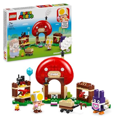 LEGO Super Mario Mopsie in Toads Laden – Erweiterungsset, Spielzeug mit 2 Figuren zum Bauen für Kinder, Fanartikel, Set zum Sammeln, Kleines Geschenk für Gamer, Jungs und Mädchen, ab 7 Jahren 71429 von LEGO