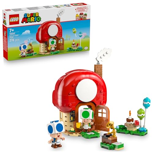 LEGO Super Mario Party bei Toads Haus - Interaktives Set mit 2 Figuren, Küche, Schlafzimmer & Picknicktisch - Kinder Spielset zum Bauen - Gamer Geschenk für Jungen & Mädchen ab 7 Jahren - 72041 LEGO Super Mario Party bei Toads Haus - Interaktives Set mit 2 Figuren, Küche, Schlafzimmer & Picknicktisch - Kinder Spielset zum Bauen - Gamer Geschenk für Jungen & Mädchen ab 7 Jahren - 72041 von LEGO