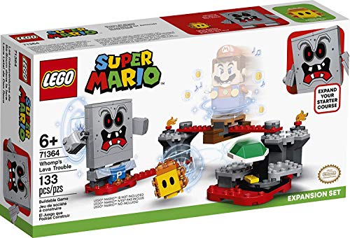 LEGO Super Mario Whomp's Lava Trouble Erweiterungsset 71364 Bausatz; Spielzeug für Kinder, um ihre Super Mario Abenteuer mit Mario Starterkurs zu verbessern (71360), Neu 2020 (133 Teile) von LEGO