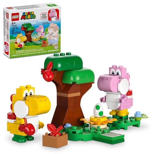 LEGO Super Mario Yoshis' Egg-cellent Forest Erweiterungsset, Super Mario Sammelspielzeug für Kinder, 2 gemauerte Charaktere, Geschenk für Mädchen, Jungen und Gamer ab 6 Jahren, 71428 LEGO Super Mario Yoshis' Egg-cellent Forest Erweiterungsset, Super Mario Sammelspielzeug für Kinder, 2 gemauerte Charaktere, Geschenk für Mädchen, Jungen und Gamer ab 6 Jahren, 71428 von LEGO
