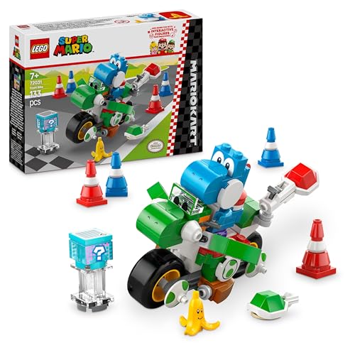 LEGO Super Mario: Mario Kart – Yoshi-Bike, Nintendo Abenteuer-Set zum Sammeln, Geschenk für Kinder, Jungen, Mädchen und Gamer ab 7 Jahren, Sammlerstück mit Yoshi Figur 72031 LEGO Super Mario: Mario Kart – Yoshi-Bike, Nintendo Abenteuer-Set zum Sammeln, Geschenk für Kinder, Jungen, Mädchen und Gamer ab 7 Jahren, Sammlerstück mit Yoshi Figur 72031 von LEGO