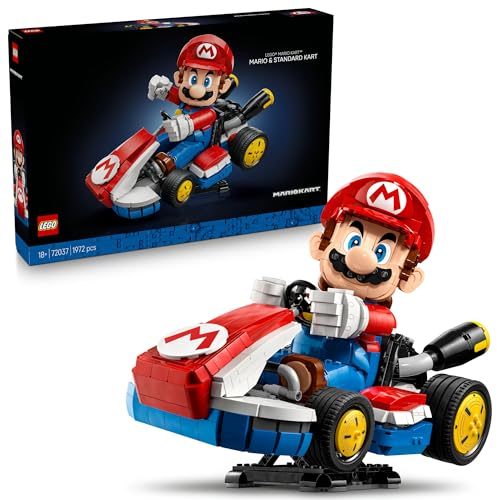 LEGO Super Mario: Mario Kart: Mario & Standard-Kart – Nintendo Figur und baubares Auto für Gaming-Fans – Sammlerstück für Erwachsene Gamer und Fans von Videospielen 72037 LEGO Super Mario: Mario Kart: Mario & Standard-Kart – Nintendo Figur und baubares Auto für Gaming-Fans – Sammlerstück für Erwachsene Gamer und Fans von Videospielen 72037 von LEGO