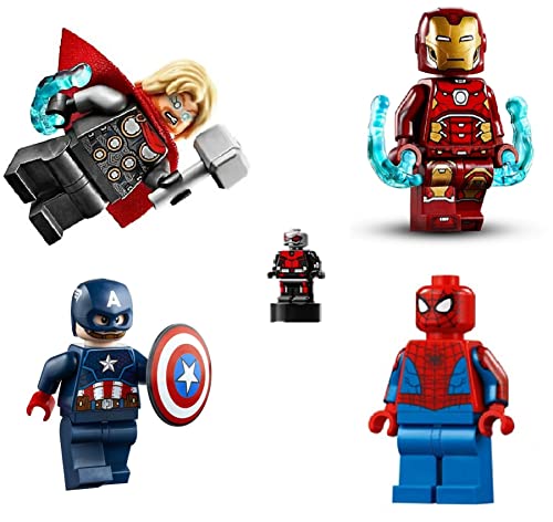 LEGO Superhelden Avengers Lot: Thor, Captain America, Spiderman, Micro Ant Man und Iron Man von LEGO
