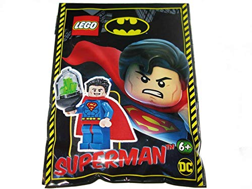 LEGO Super Heroes Minifigur Superman, Folienpack-Set 211903, enthält 4 Teile, verpackt (kleines Sammlerstück, nicht unbedingt als Geschenk für Kinder geeignet) von LEGO