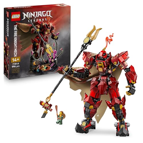 LEGO NINJAGO Der Feuerritter-Mech - Monstrosity Set mit beweglicher Figur, 2 Minifiguren und einem Seeungeheuer auf einem Ständer - Geburtstagsgeschenk für Jungen & Teenager ab 14 Jahren - 71846 von LEGO