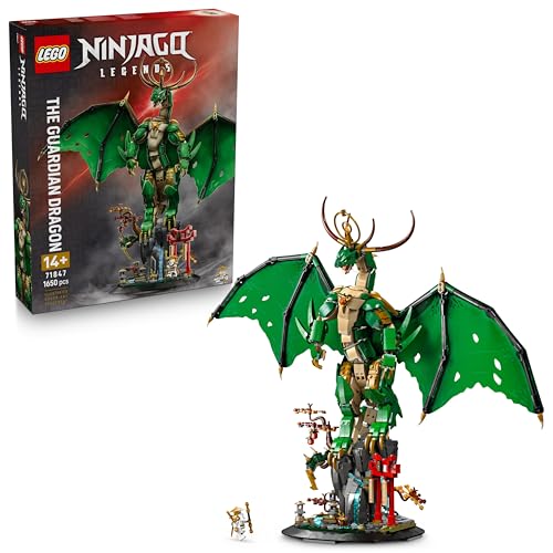 LEGO NINJAGO Wächterdrache Bauset - Mit Drachenfigur, Meister Wu Minifigur & Ständer – Bauspielset für Jungen ab 14 Jahren & Teenager 71847 LEGO NINJAGO Wächterdrache Bauset - Mit Drachenfigur, Meister Wu Minifigur & Ständer – Bauspielset für Jungen ab 14 Jahren & Teenager 71847 von LEGO