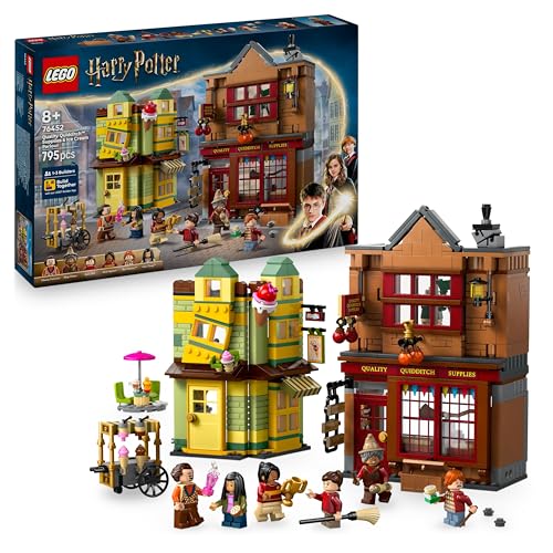 LEGO Harry Potter Qualität für Quidditch & Fortescues Eissalon - Set mit 2 Winkelgasse Läden, 6 Minifiguren & Zubehör inkl. Nimbus 2000 Besen - Geschenk für Jungen & Mädchen ab 8 Jahren - 76452 LEGO Harry Potter Qualität für Quidditch & Fortescues Eissalon - Set mit 2 Winkelgasse Läden, 6 Minifiguren & Zubehör inkl. Nimbus 2000 Besen - Geschenk für Jungen & Mädchen ab 8 Jahren - 76452 von LEGO