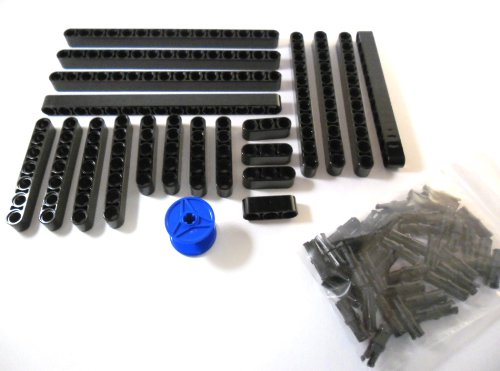 LEGO TECHNIC 20-teiliges Liftarm-Set in schwarz. Jeweils 4 Liftarme mit 1x3 ; 1x5 ; 1x7 ; 1x13 und 1x15 Noppen länge + 40 Pins + 1x TECHNIC-Rolle. von LEGO