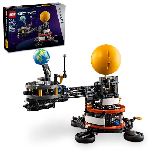 LEGO Technic 42179 Planet Erde und Mond im Orbit Bauset, Weltraum Geburtstagsgeschenk für 10-Jährige Sonnensystem Weltraum Spielzeug für fantasievolles, unabhängiges Spielen, Weltraum-Raumdekor für von LEGO