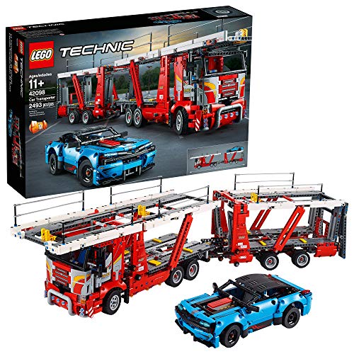 LEGO Technic Car Transporter 42098 Toy Truck and Trailer Building Set with Blue Car, Best Engineering and STEM Toy for Boys and Girls, New 2019 (2493 Pieces) von LEGO