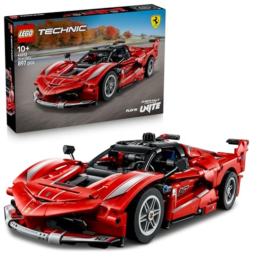 LEGO Technic Ferrari FXX K Rennwagen Spielzeug – Automodell zum Bauen und Ausstellen mit V12-Motor und beweglichen Kolben – Motorsport Geschenk für Jungen ab 10 Jahren – 42212 von LEGO
