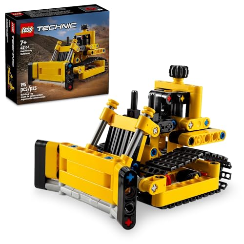 LEGO Technic Heavy Duty Bulldozer Bauset Kinder Konstruktionsspielzeug Fahrzeug Geschenk für Jungen und Mädchen ab 7 Jahren, 42163 von LEGO