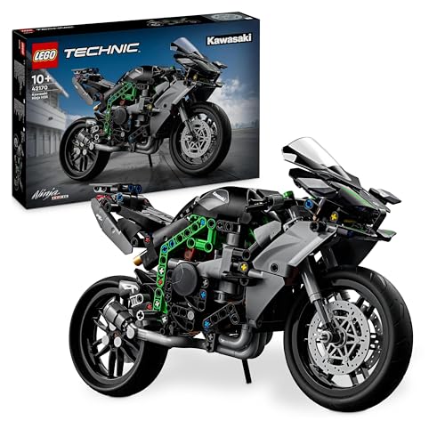 LEGO Technic Kawasaki Ninja H2R Motorrad, Geschenk für Kinder & Erwachsene zum Geburtstag, Dekoration, Spielzeug, Modell für Jungen und Mädchen ab 10 Jahren 42170 LEGO Technic Kawasaki Ninja H2R Motorrad, Geschenk für Kinder & Erwachsene zum Geburtstag, Dekoration, Spielzeug, Modell für Jungen und Mädchen ab 10 Jahren 42170 von LEGO