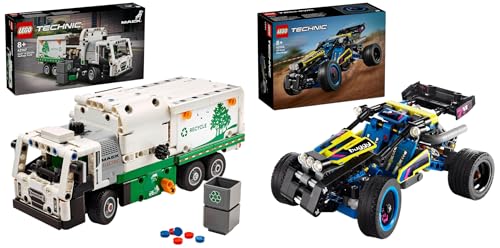 LEGO Technic Mack LR Electric Müllwagen, Müllauto-Modell für Recycling-Rollenspiele & Technic Offroad Rennbuggy, Auto-Spielzeug für Kinder von LEGO