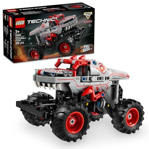 LEGO Technic Monster Jam ThunderROARus, Spielzeug-Monstertruck mit Rückziehfunktion, Bauspielzeug für Kinder, Geschenk für Jungen und Mädchen ab 7 Jahren 42200 LEGO Technic Monster Jam ThunderROARus, Spielzeug-Monstertruck mit Rückziehfunktion, Bauspielzeug für Kinder, Geschenk für Jungen und Mädchen ab 7 Jahren 42200 von LEGO
